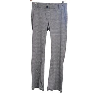 NWOT Betabrand Glen Plaid Bootcut Two-Pocket Dress Pant in Black/white